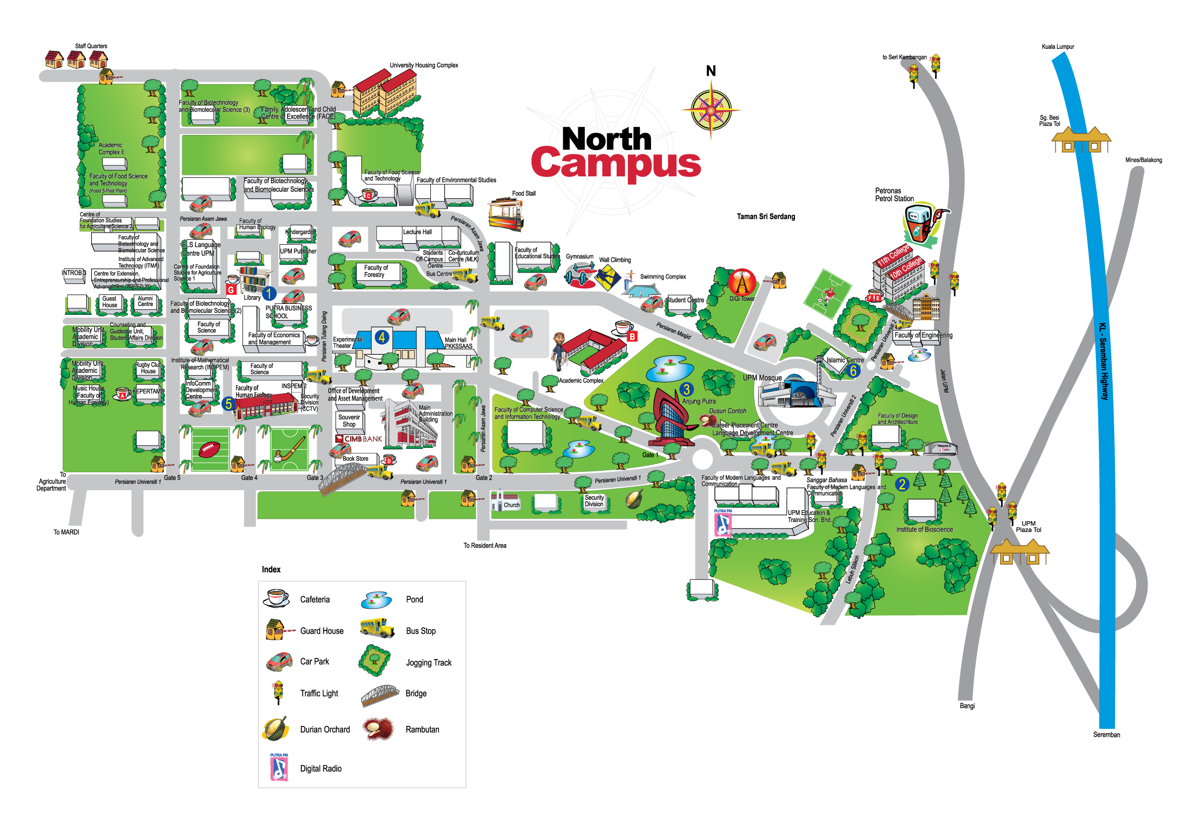 Campus Map North