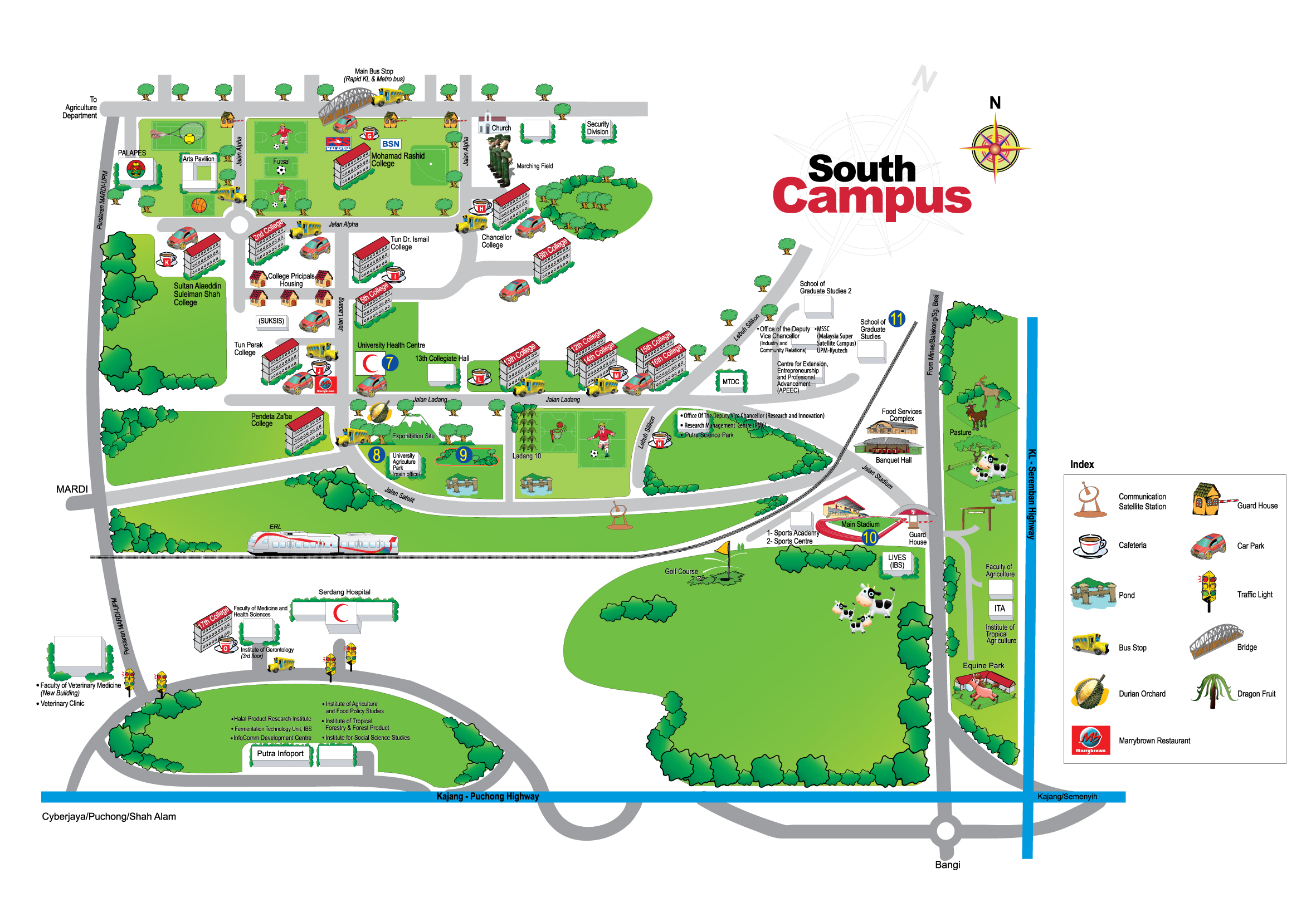 Campus Map South